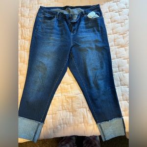 1822 Denim Taylor Deep Roll Cuff Jeans size 20W